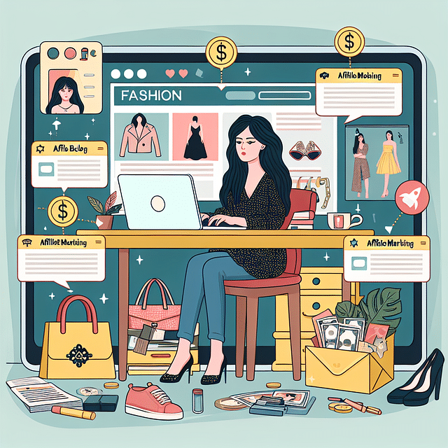 fashion blogger monetizing the blog with affiliate marketing