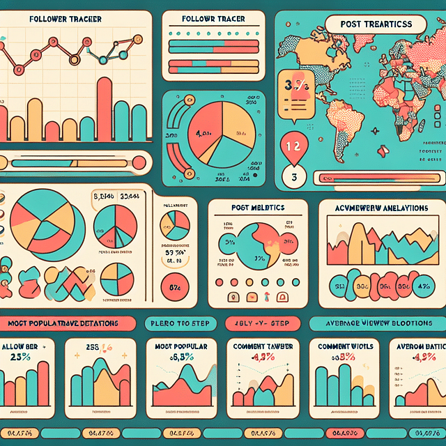 analytics dashboard for a travel blog