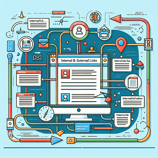 internal and external links in a blog post