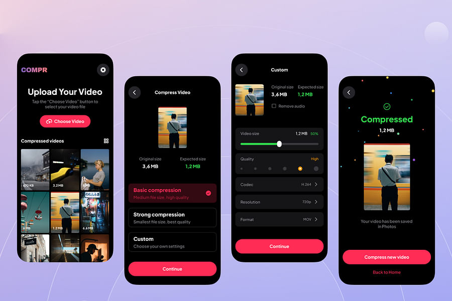 image compression for mobile