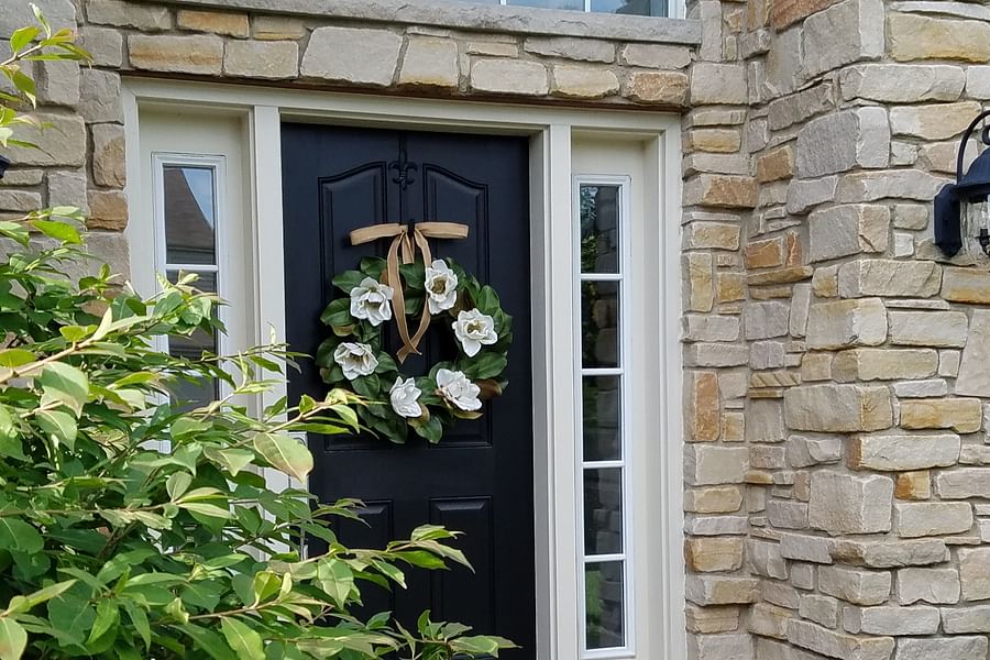 Magnolia wreath for front door