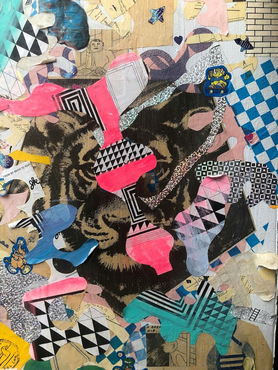 Collage of Latina bloggers sharing cultural stories through vibrant and colorful imagery